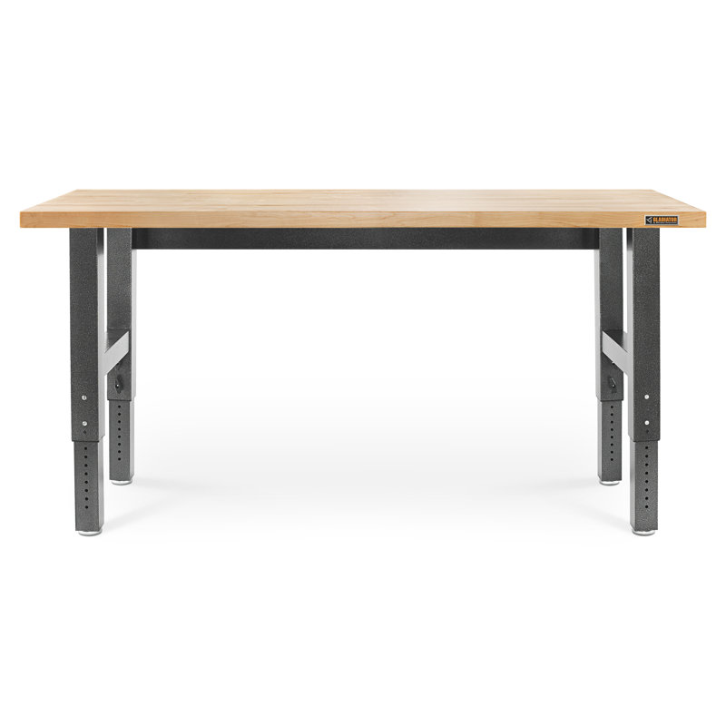 Gladiator® Workbenches 72" Adjustable Height Butcher Block Top